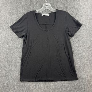 T By Alexander Wang Shirt Women's Extra Small Black Short Sleeve Stretch
